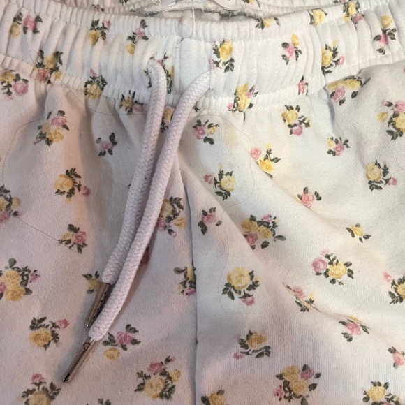 Ardene Pink & Yellow Floral Drawstring Shorts - Picture 2 of 3